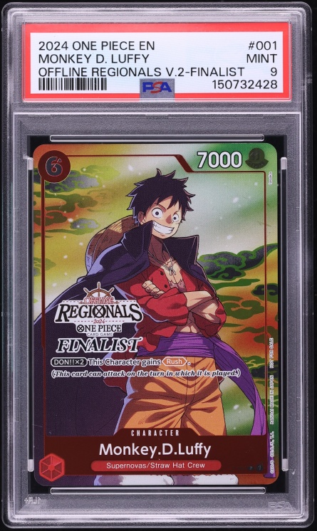 2024 ONE PIECE OFFLINE REGIONALS PACK 2024 VOL.2 #001 MONKEY D. LUFFY OFFLINE REGIONALS V.2-FINALIST