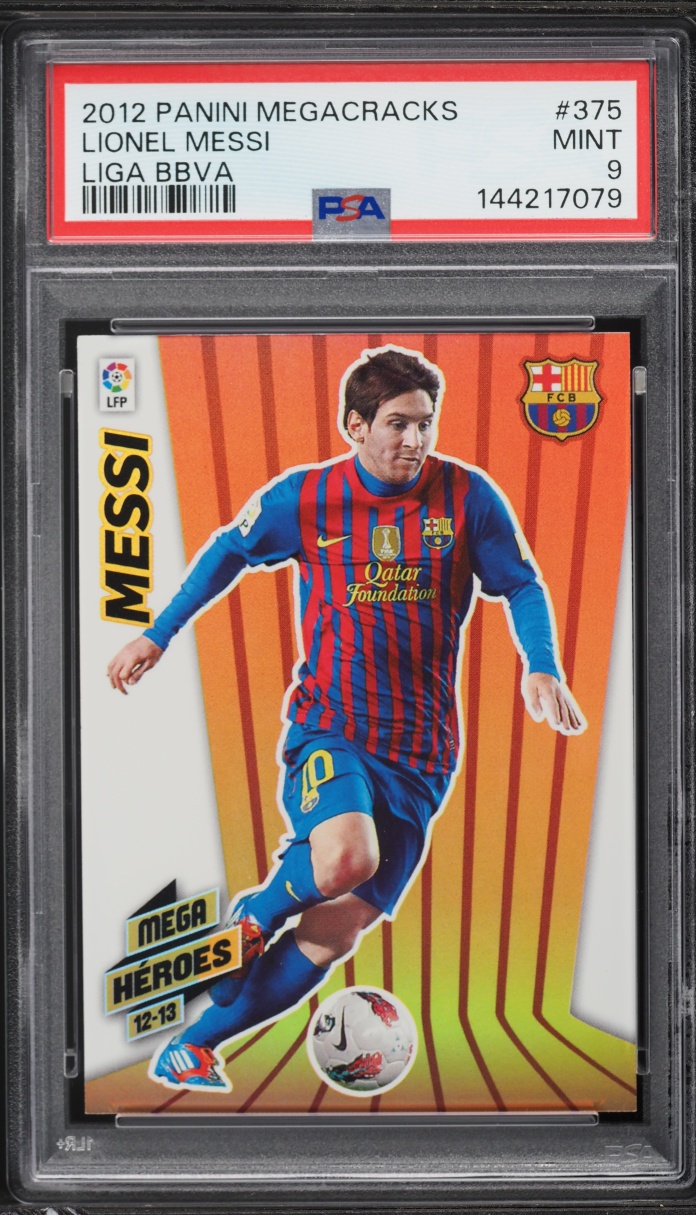 2012 Panini Mega Cracks Liga BBVA Lionel Messi #375 PSA 9 MINT