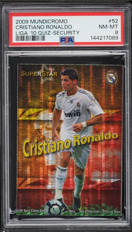 2004 Topps Premier Gold Cristiano Ronaldo ROOKIE #MU6 PSA 9 MINT