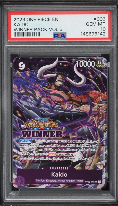 2023 One Piece Japanese Flagship Battle Winner Kaido #OP01-094 BGS