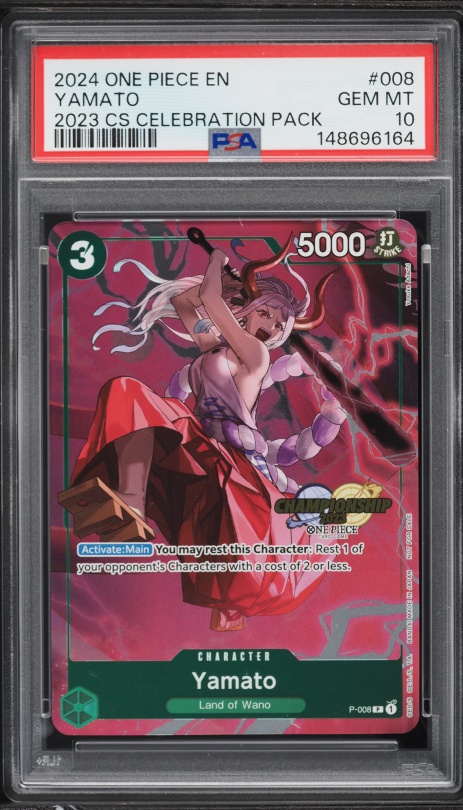 2024 One Piece Premium The Best SR Yamato #112 PSA 10 GEM MINT on