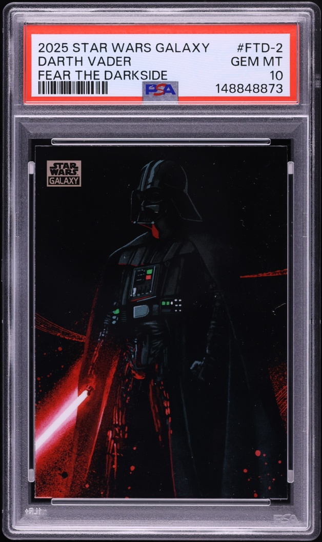 2025 Topps Chrome Star Wars Galaxy Fear the Dark Side Darth Vader #FTD-2 PSA 10 GEM MINT