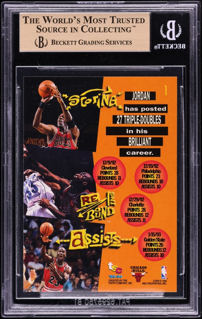 1993 Stadium Club 1st Day Issue Michael Jordan #1 BGS 9.5 GEM MINT