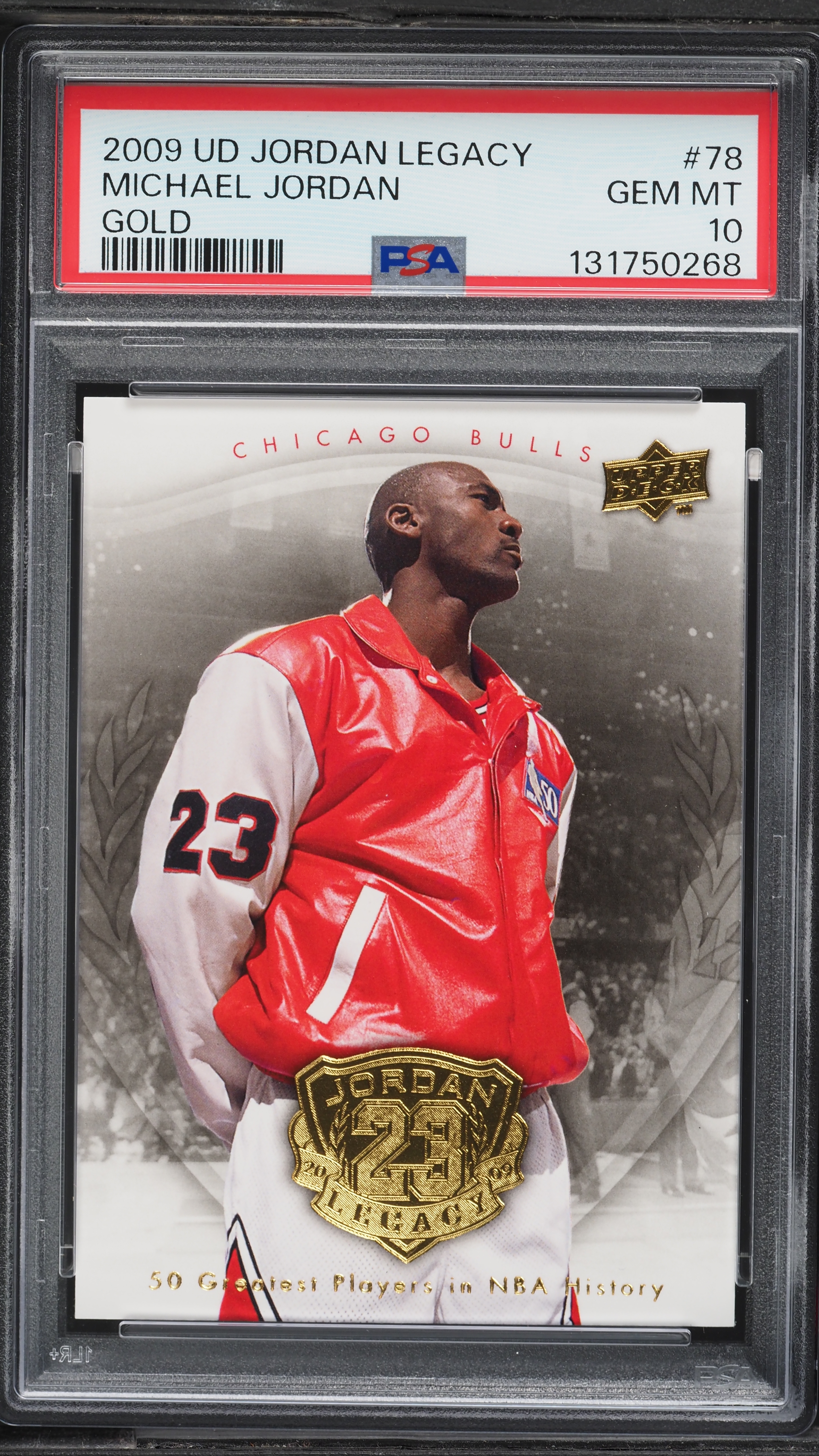2009 Upper Deck Jordan Legacy Gold Michael Jordan #78 PSA 10 GEM 