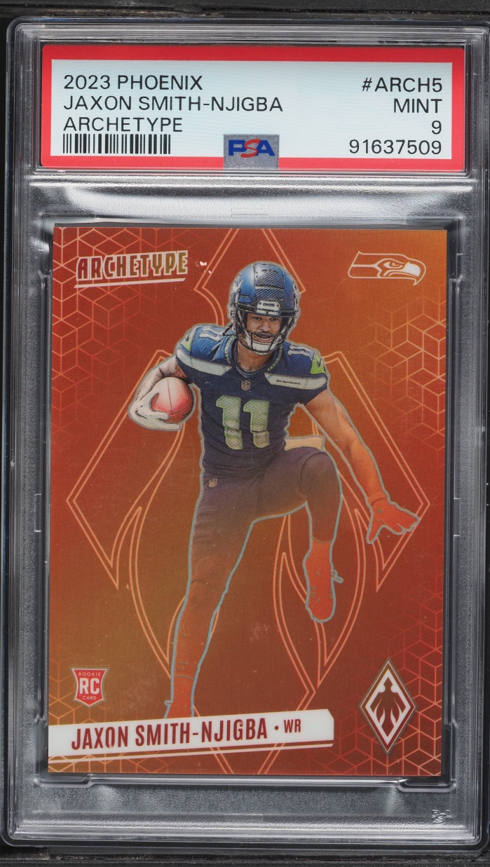 2023 Panini Phoenix Archetype Jaxon Smith-Njigba ROOKIE #ARCH5 PSA 9 MINT