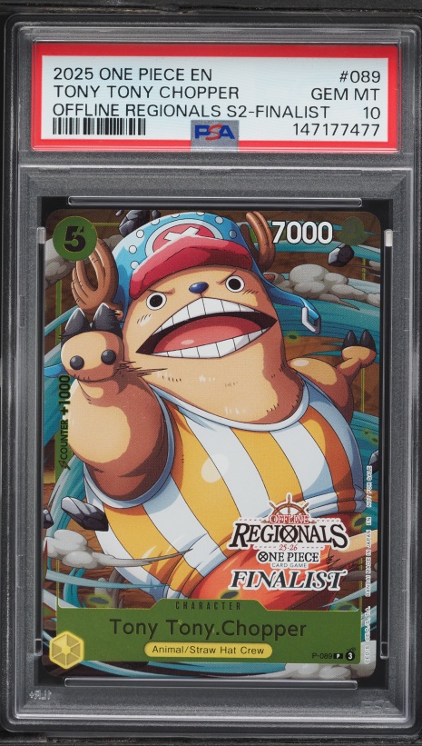 2025 One Piece Japanese Promo Cards Tony Tony Chopper #P-101 CGC