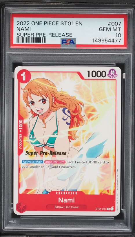 2022 One Piece Japanese Standard Battle Winner Nami #ST01-007 PSA