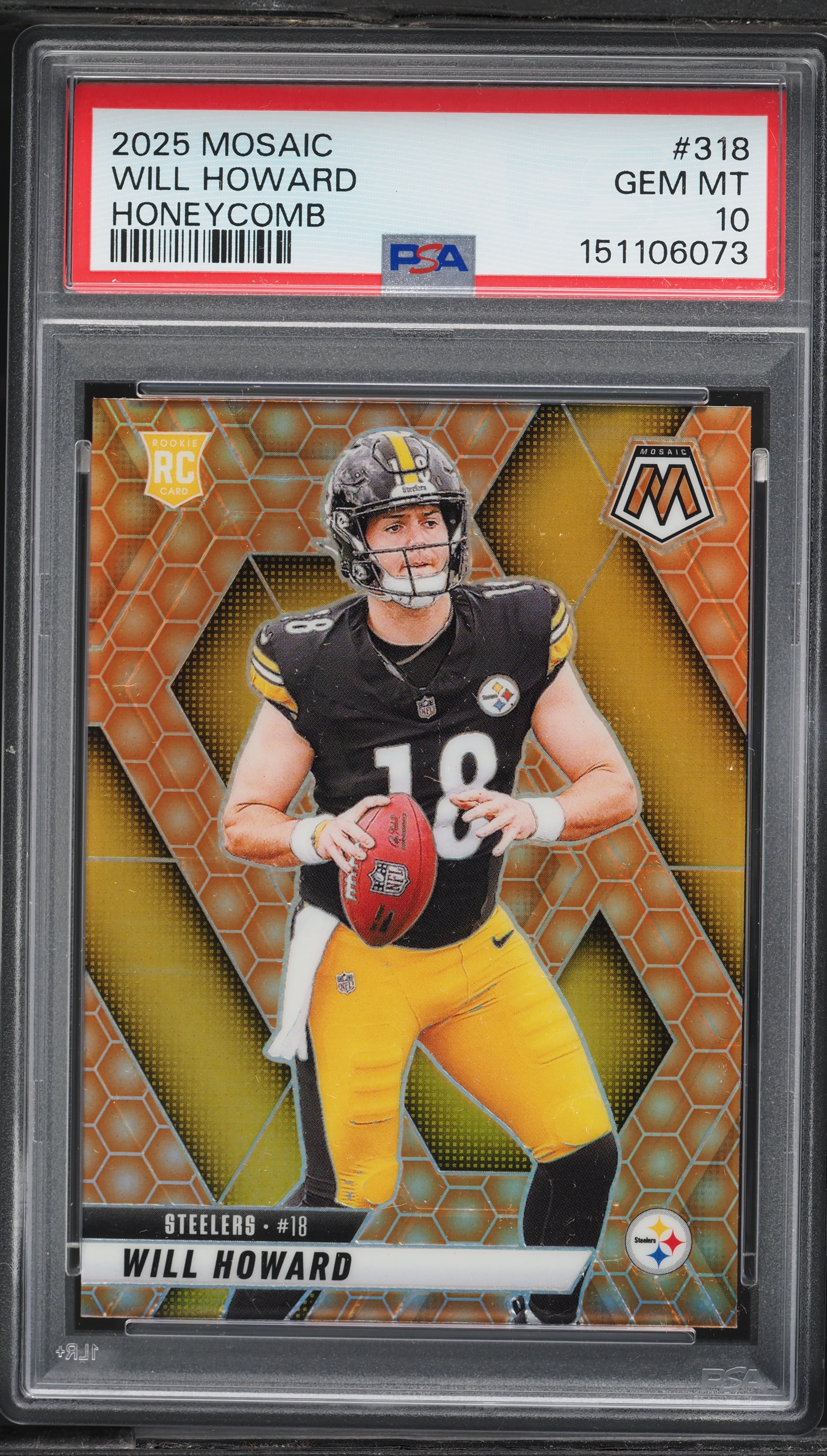 2025 Panini Mosaic Honeycomb Will Howard ROOKIE #318 PSA 10 GEM
