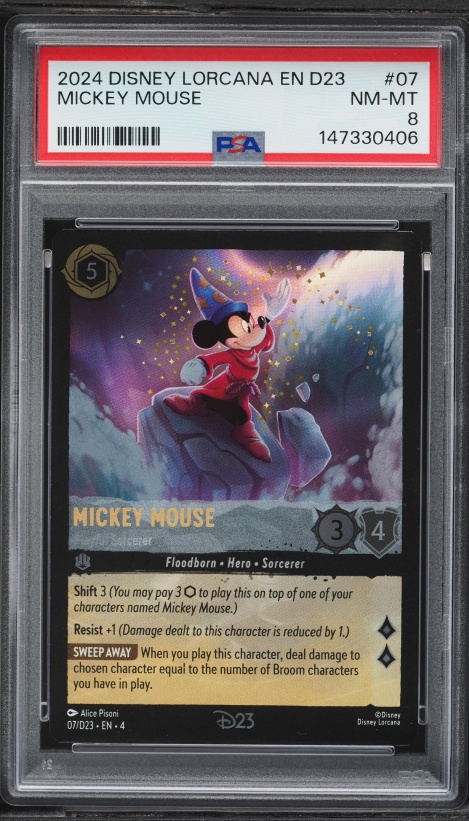 2022 Disney Lorcana Promo D23 Expo Mickey Mouse #1 PSA 10 GEM MINT