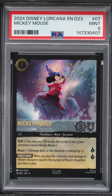 2022 Disney Lorcana Promo D23 Expo Mickey Mouse #1 PSA 10 GEM MINT