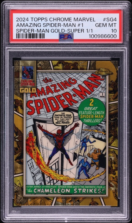 2025 Topps Chrome Marvel Clawed Superfractor Spider-Man 1/1 #101