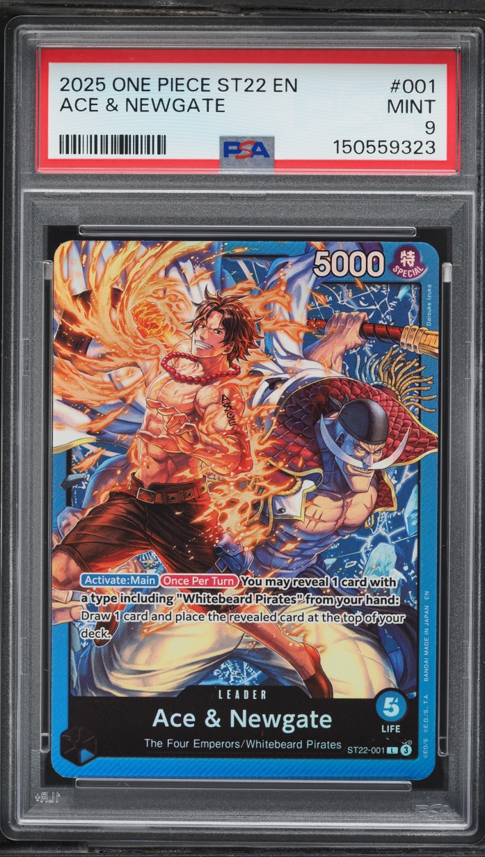 2025 One Piece Starter Deck Leader Ace & Newgate #001 PSA 9 MINT