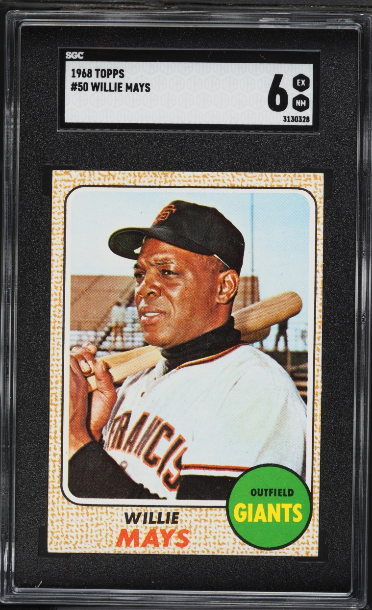 1968 Topps Willie Mays #50 SGC 6 EXMT