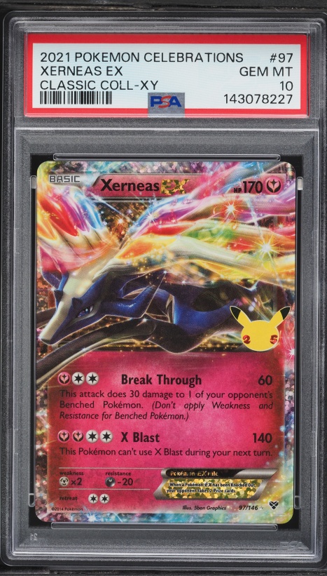 2021 Pokemon Japanese 25th Anniversary Promo Xerneas EX #23 PSA 10