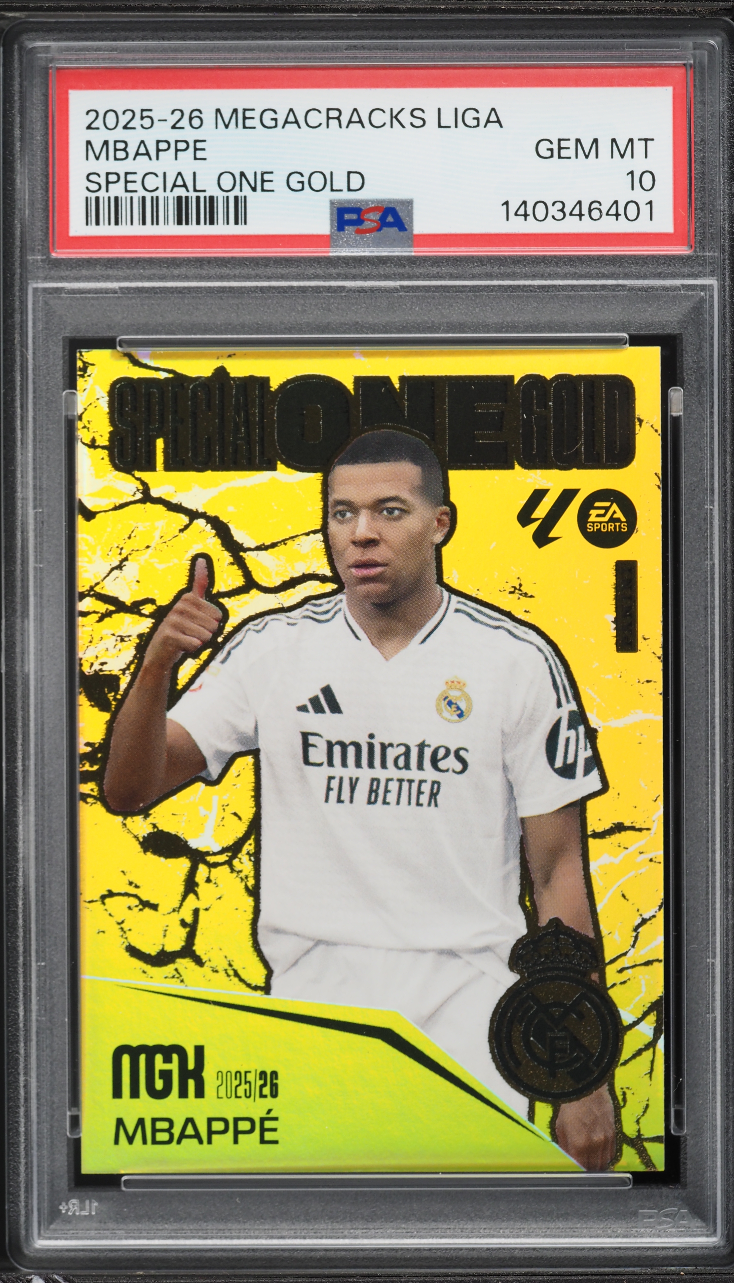 2025 Panini Megacracks La Liga EA Sports Special One Gold Kylian