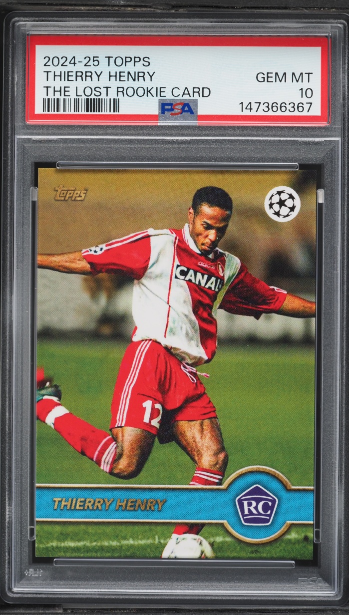 2024 Topps the Lost Cards Thierry Henry ROOKIE PSA 10 GEM MINT