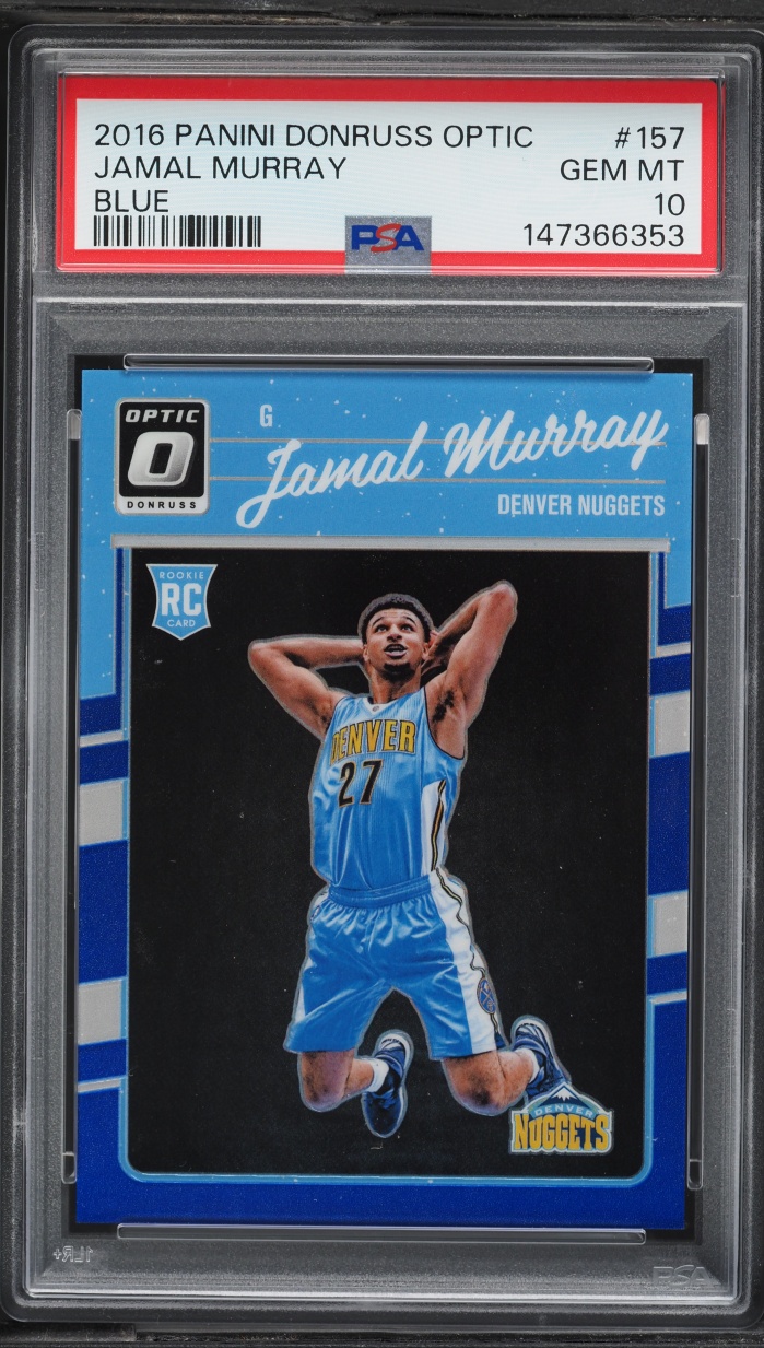 2016 Donruss Optic Blue Jamal Murray ROOKIE /49 #157 PSA 10 GEM MINT