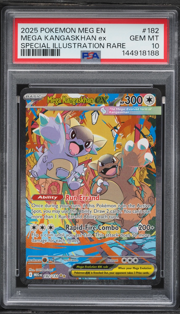 2025 Pokemon Mega Evolution SIR Mega Kangaskhan ex #182 PSA 10 GEM MINT