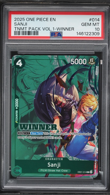 2024 One Piece Bandai Games Fest Sanji #OP03-102 CGC 10 GEM MINT