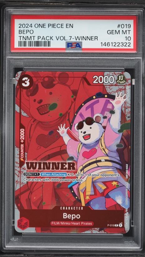2024 One Piece Championship '24 Celebration Pack Bepo #P-019 PSA