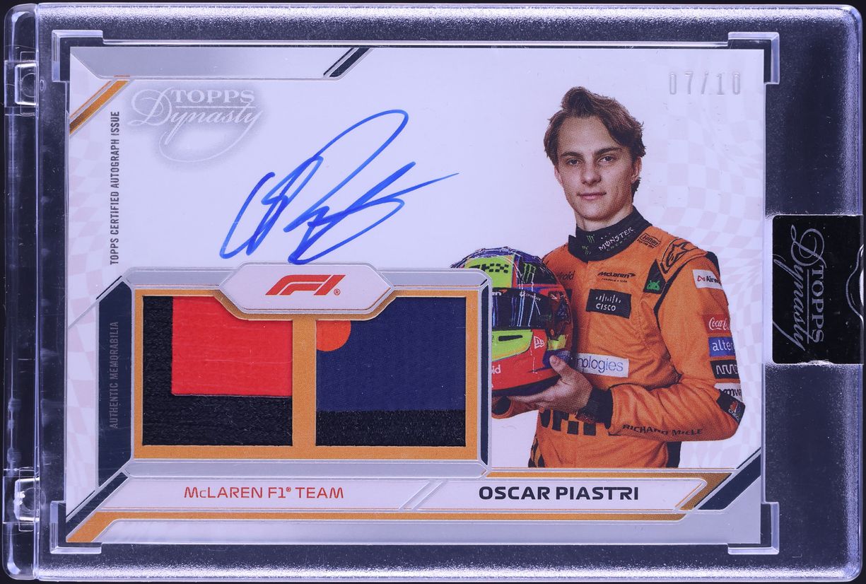 2024 Topps Dynasty Formula 1 F1 Dual Oscar Piastri PATCH AUTO /10 #SDDRA-OPI