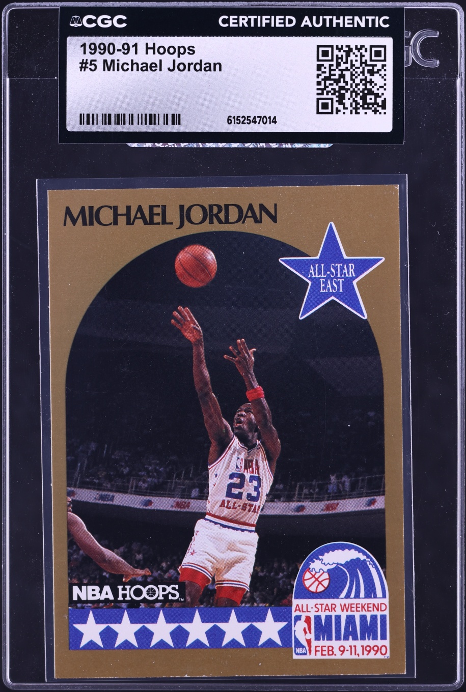 1990 Hoops Michael Jordan #5 CGC AUTH