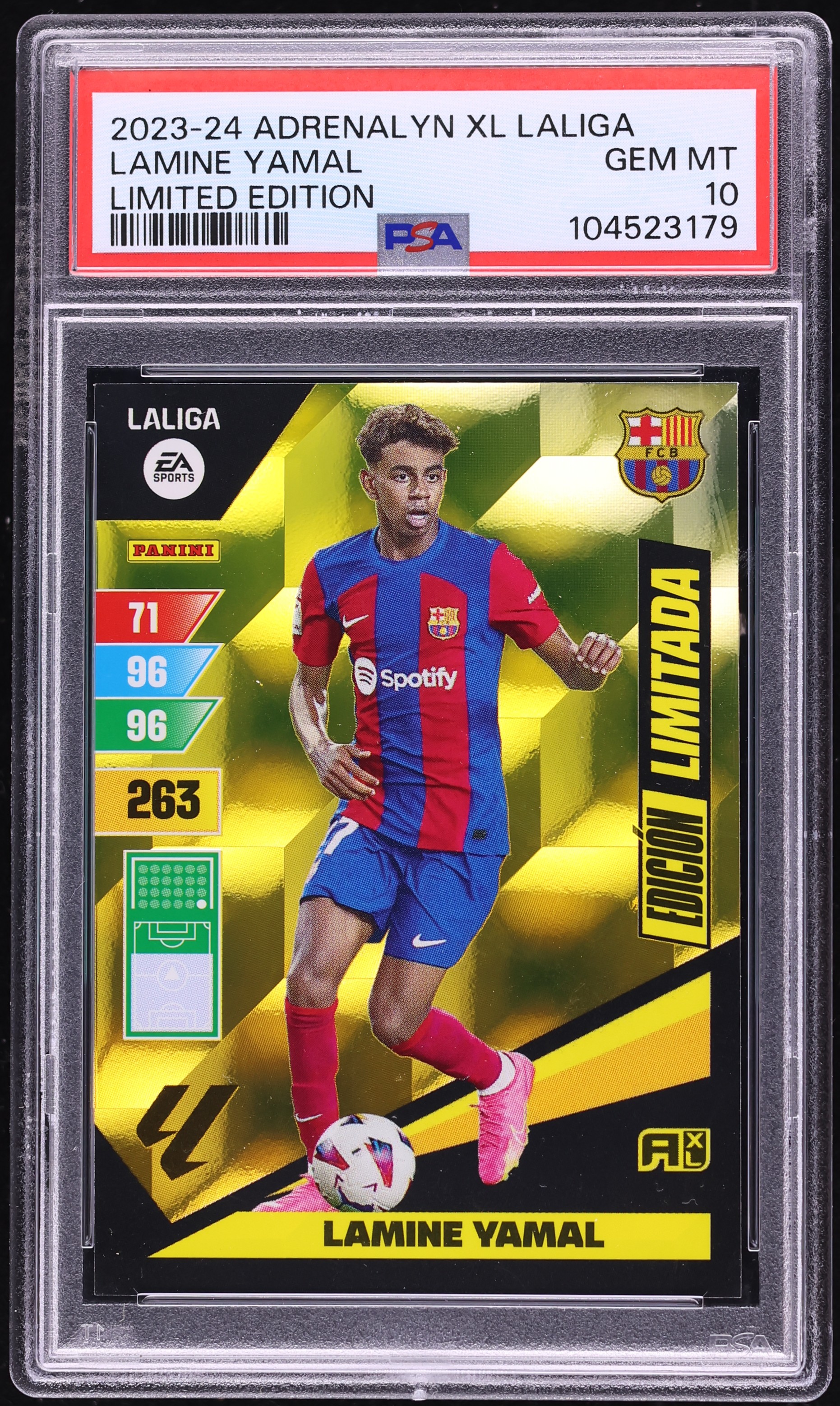 2023 Panini Adrenalyn XL La Liga Limited Edition Lamine Yamal ROOKIE PSA 10  GEM on Fanatics Collect