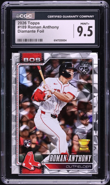 2026 Topps Diamante Foil Roman Anthony ROOKIE #189 CGC 9.5 MINT+