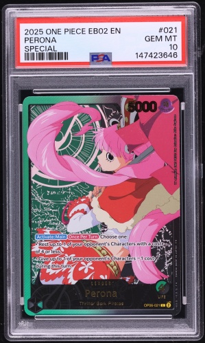 2025 One Piece Extra Booster Anime 25th Collection Leader Perona