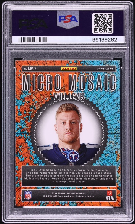 2023 Panini Mosaic Micro Mosaic Will Levis ROOKIE #MM-3 PSA 10 GEM MINT
