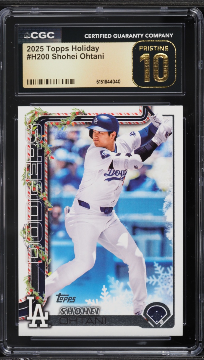 2025 Topps Holiday Shohei Ohtani #H200 CGC 10 PRISTINE