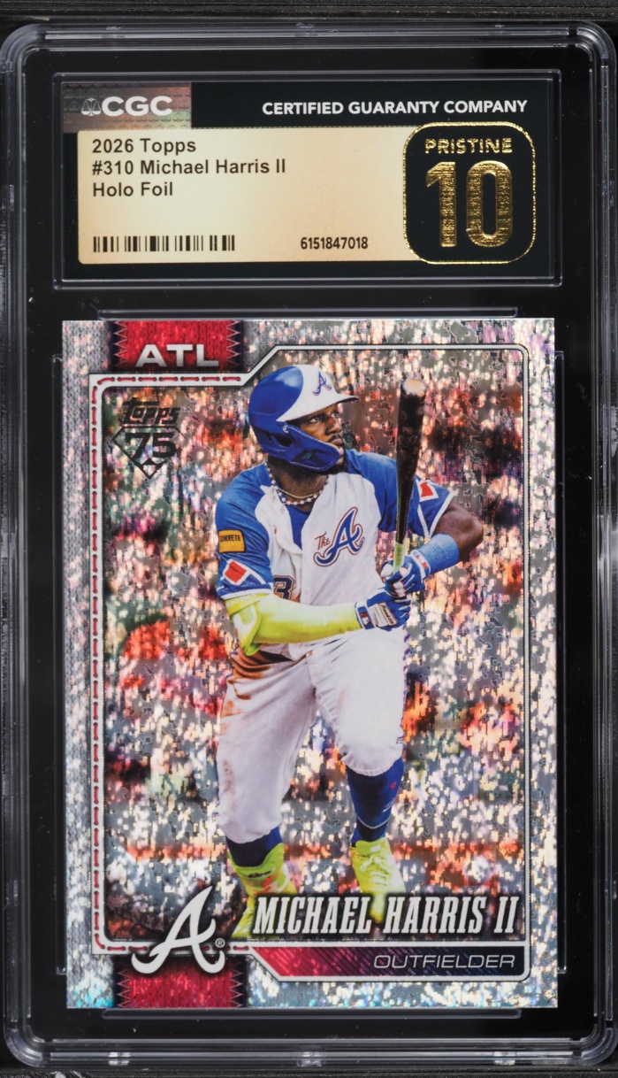 2026 Topps Holo Foil Michael Harris II #310 CGC 10 PRISTINE