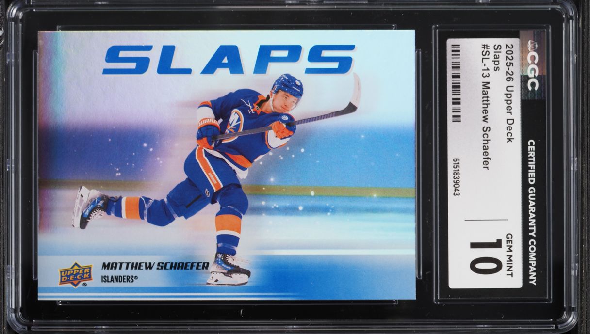 2025 Upper Deck Slaps Matthew Schaefer ROOKIE #SL-13 CGC 10 GEM MINT