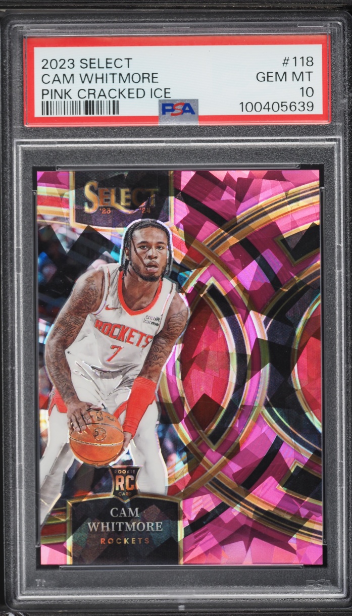 2023 Panini Select Pink Cracked Ice Cam Whitmore ROOKIE /99 #118 PSA 10 GEM MINT