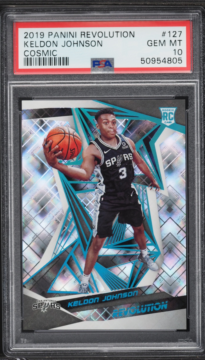 2019 Panini Revolution Cosmic Keldon Johnson ROOKIE /100 #127 PSA 10 GEM MINT