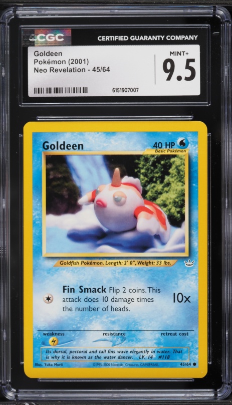 2001 Pokemon Neo Revelation Goldeen #45 CGC 9.5 MINT+