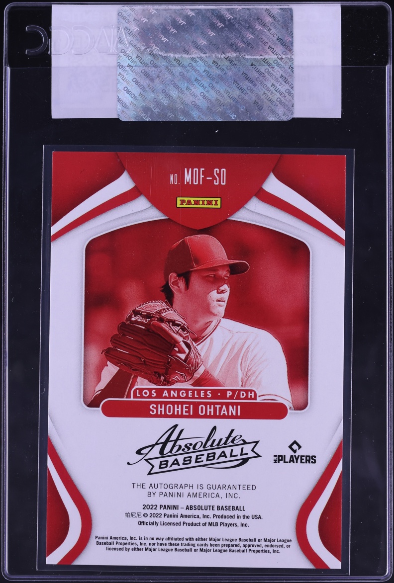 2022 Absolute Marks Of Fame Retail Shohei Ohtani AUTO /10 #MOF-SO CGC AUTH