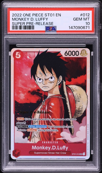 2025 One Piece Legacy Of The Master Monkey D. Luffy #OP12-015 CGC