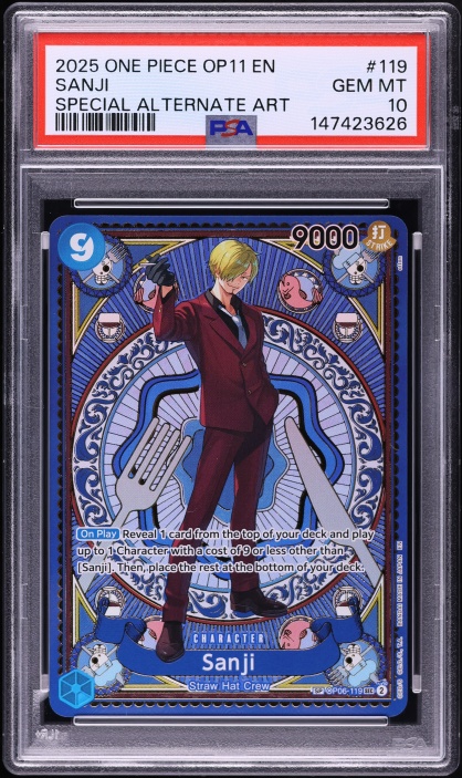 2025 One Piece 2nd Anniversary Set Alt Art Sanji #064 PSA 10 GEM