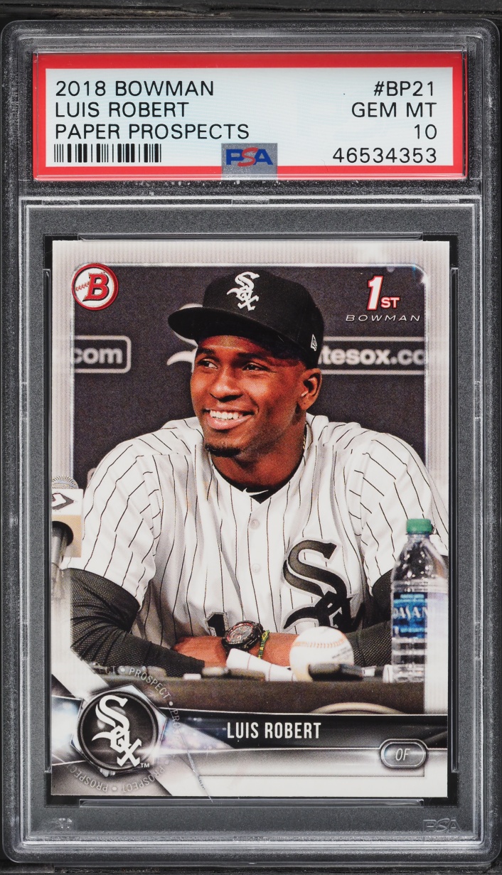 2018 Bowman Paper Luis Robert PROSPECT #BP21 PSA 10 GEM MINT