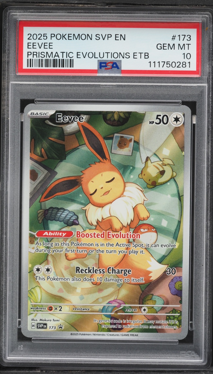 2025 Pokemon Scarlet & Violet Promo Prismatic Evolutions ETB Alt Art Eevee #173 PSA 10 GEM MINT