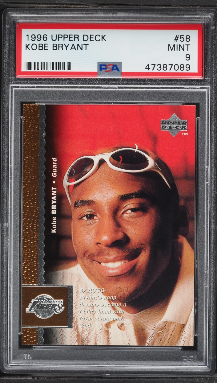 1996 Upper Deck Basketball Kobe Bryant ROOKIE #58 PSA 9 MINT