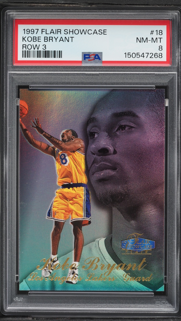 1997 Flair Showcase Row 3 Kobe Bryant #18 PSA 8 NM-MT