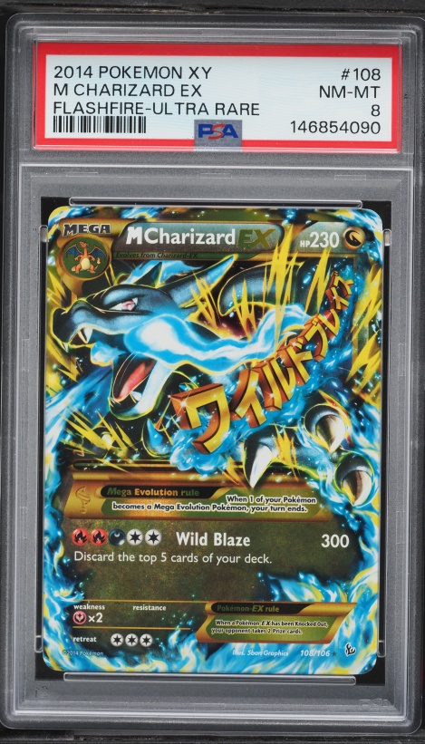 M Charizard EX - 108/106 Flashfire Secret Rare Pokemon - MP