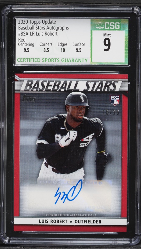 2020 Topps Chrome Luis Robert ROOKIE #60 PSA 10 GEM MINT on