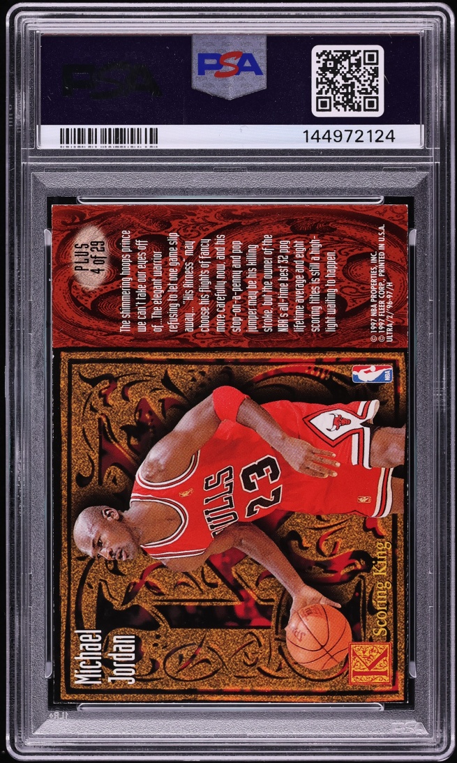 1996 Ultra Scoring Kings Plus Michael Jordan #4 PSA 9 MINT