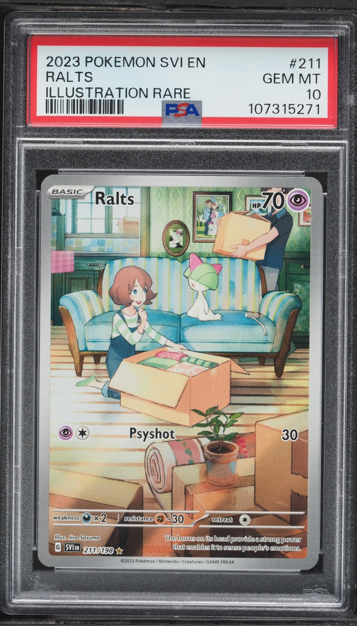 2023 Pokemon Scarlet & Violet IR Ralts #211 PSA 10 GEM MINT