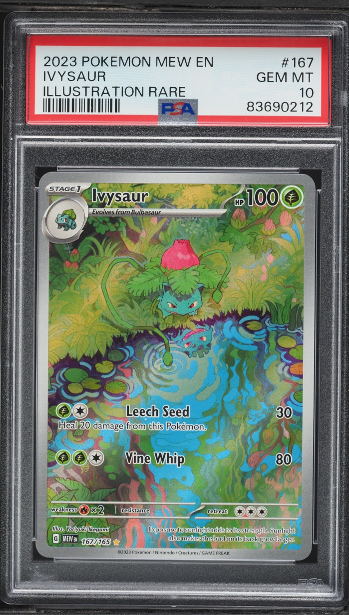 2023 Pokemon Scarlet & Violet 151 IR Ivysaur #167 PSA 10 GEM MINT