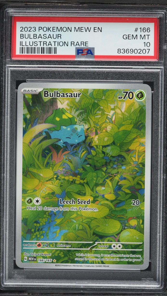 2023 Pokemon Scarlet & Violet 151 IR Bulbasaur #166 PSA 10 GEM MINT