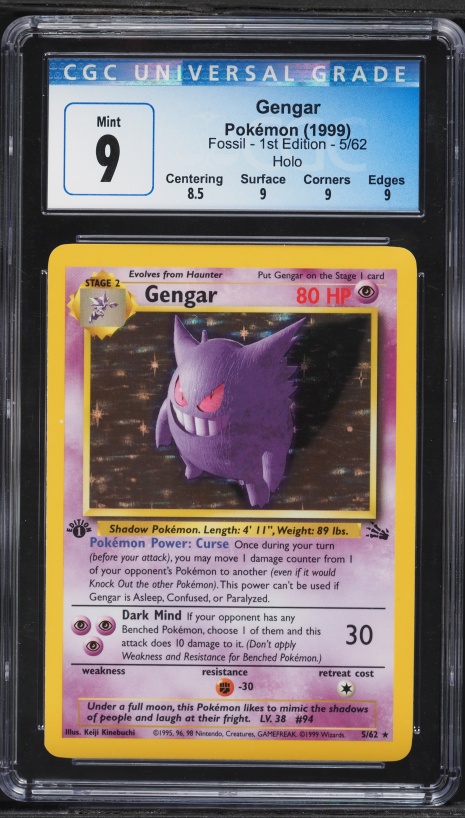 1999 haunter pokemon card value 1999 Pokemon Haunter - 1st Edition Shadowless